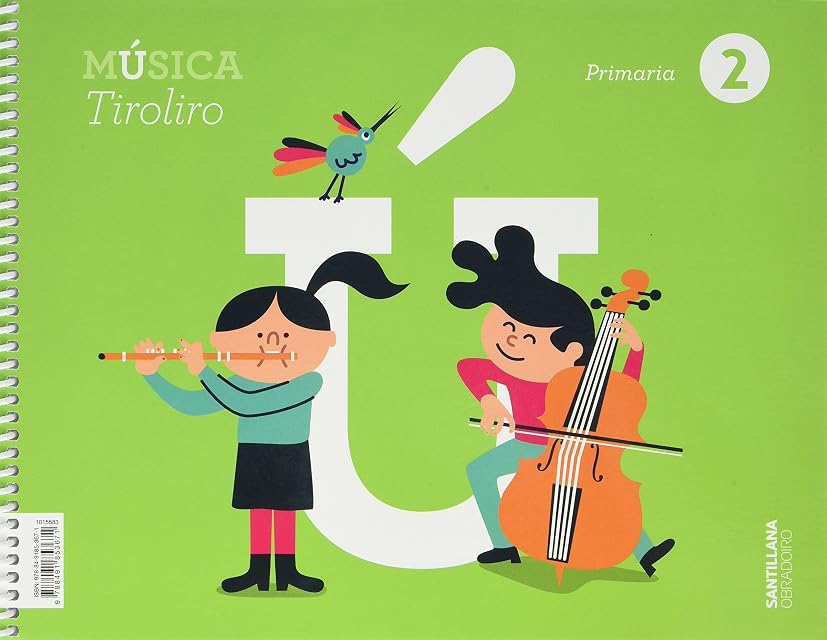Portada de Musica 2º Educacion Primaria Tiroliro Gallego Ed 2021