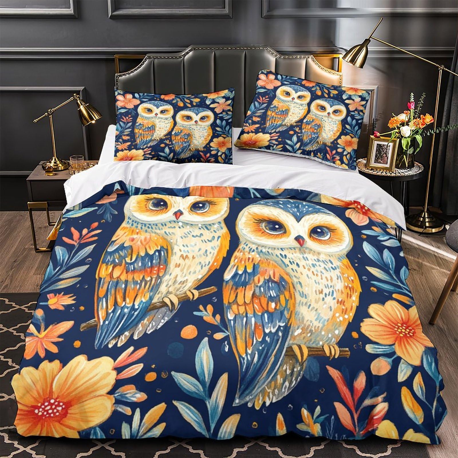 Housse de couette mandala 3d lit 2 personnes parure de lit garçon lit king microfibre confortable