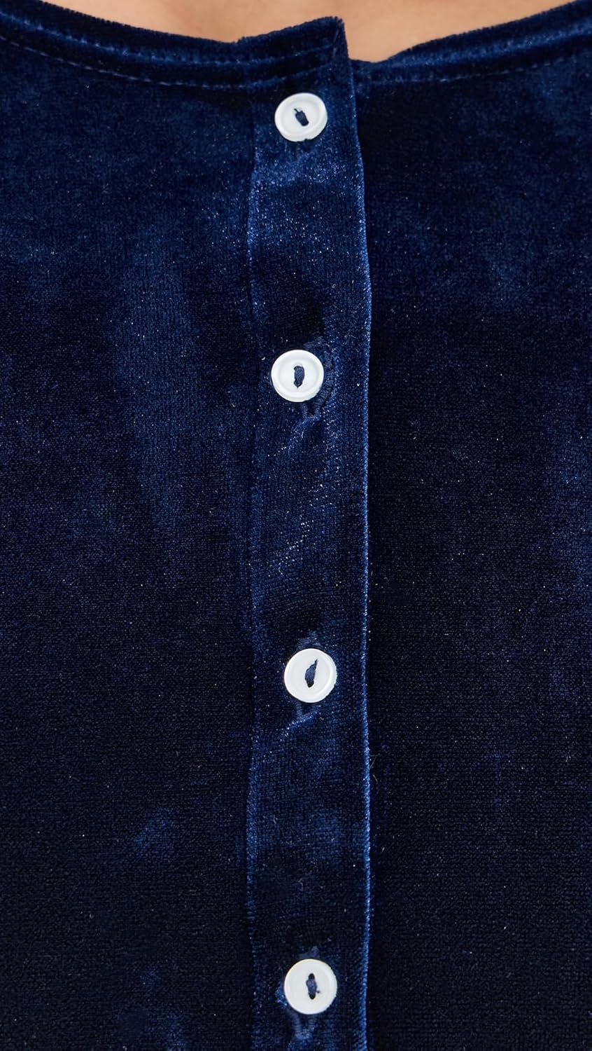 LE BOP Women's Eloise Velvet Cardigan - Image 6