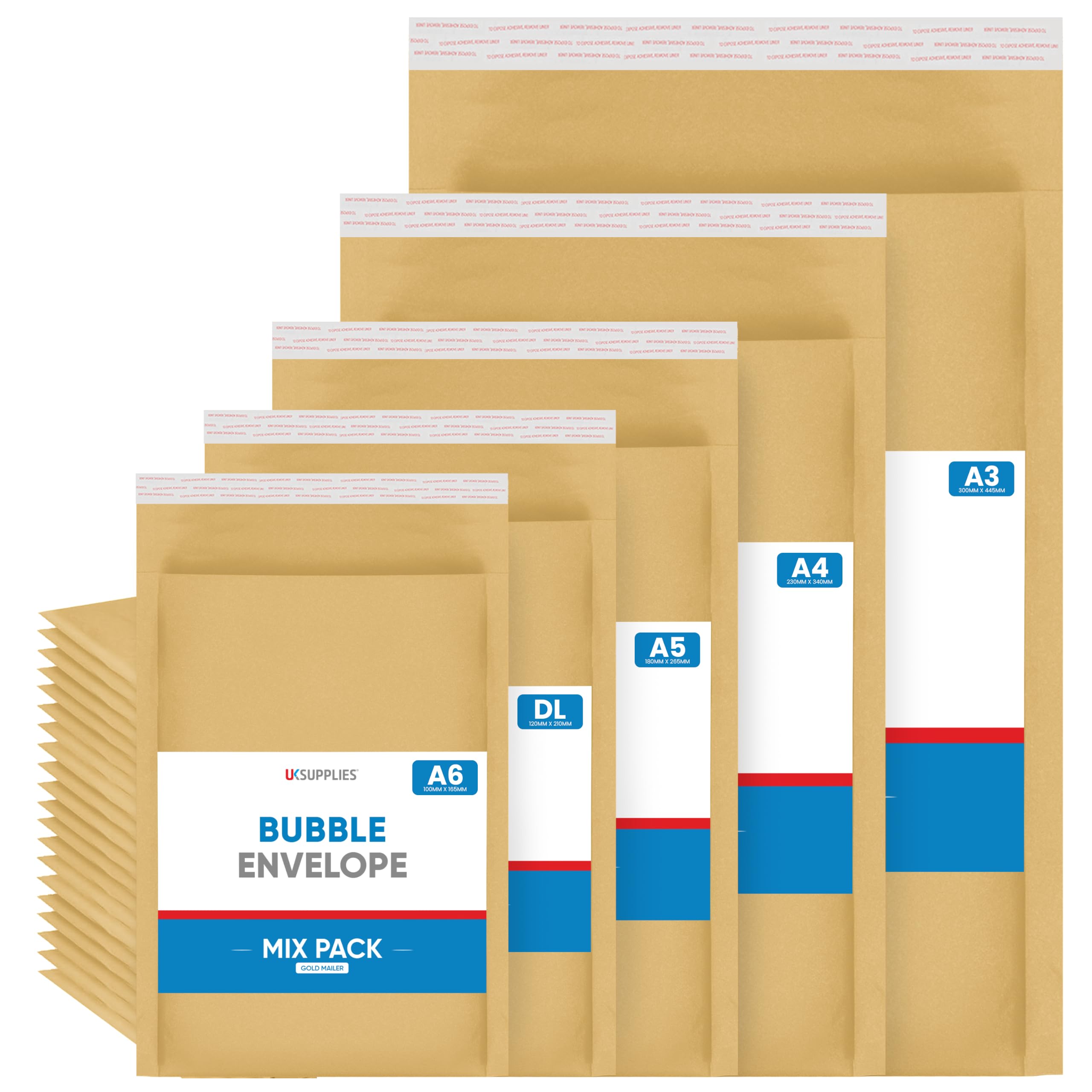 UK SUPPLIES LIMITED Bubble Padded Mailer Envelope (Pick Any Size/Colour)
