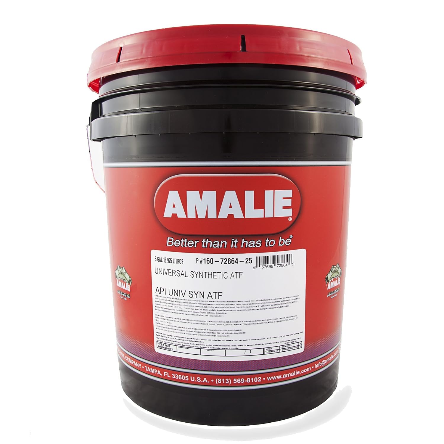 AMALIE Universal Synthetic ATF (160-72864-25) 5 Gallon Pail | Made in USA