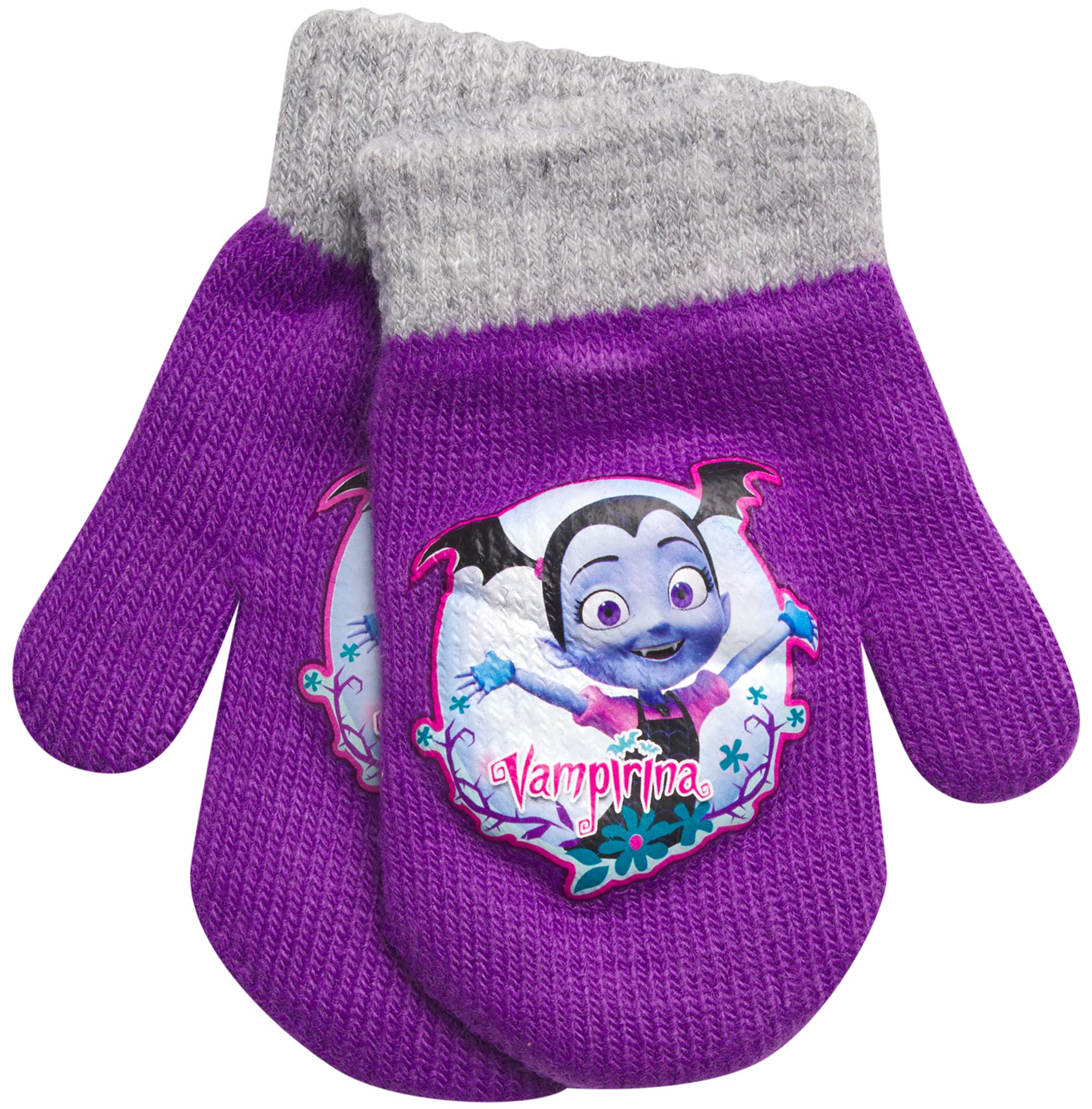 Disney Dziewczęce różne wzory wzorów, 4 pary rękawiczek lub rękawiczek, zestaw Cold Weather