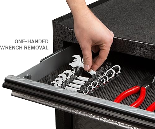 Miniatura 6 de TEKTON Soporte de llave rechoncha de 8 herramientas (negro)  ORG21108