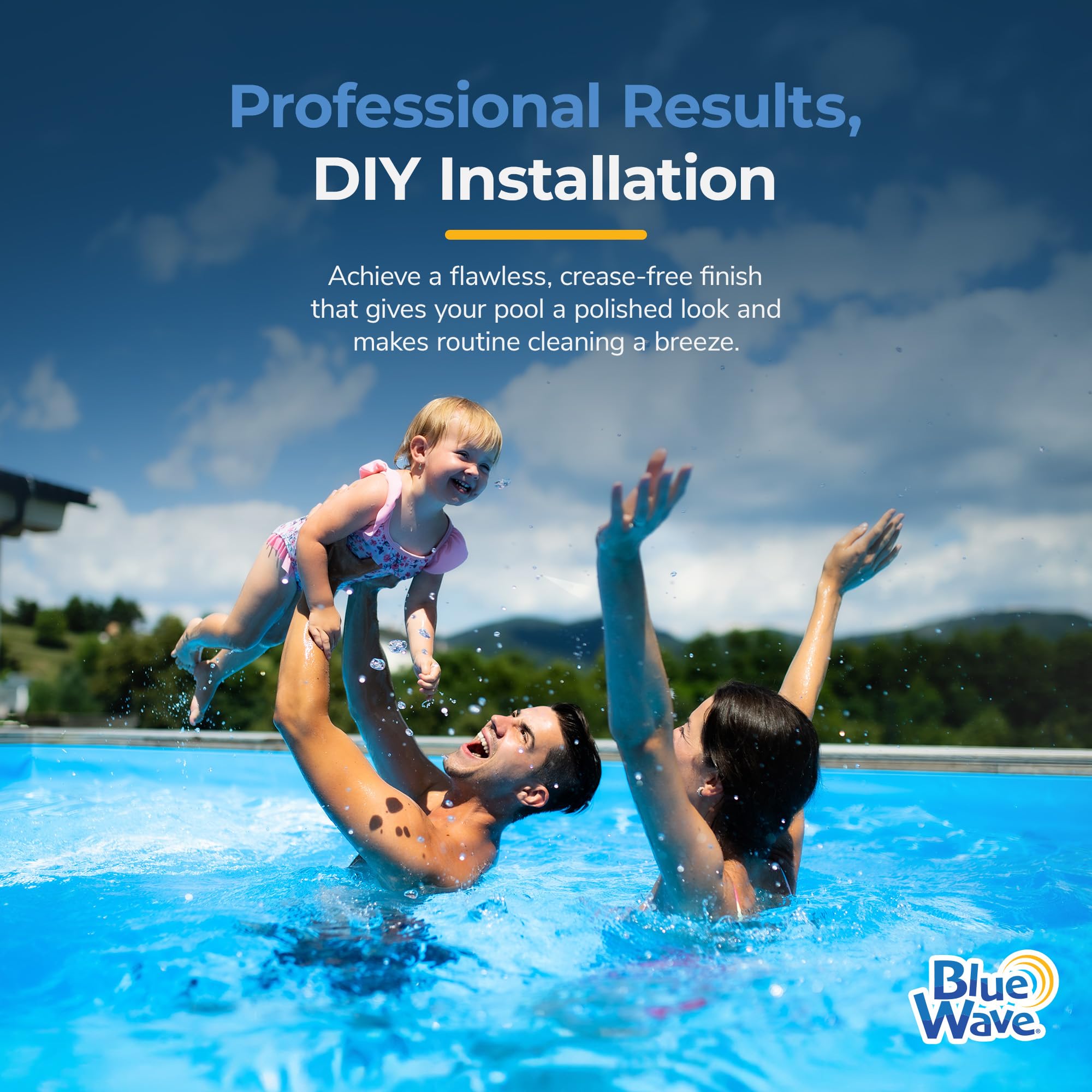 Blue Wave Peel and Stick Pool Cove for Above Ground Pools 10-Pack Resilient HDPE Construction 40-Ft of Total Liner Coverage for up to 12-Ft Round Pools Sand Cove Alternative product thumbnail 7