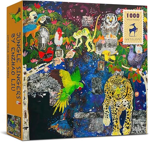 Miniatura 8 de Antelope - Rompecabezas de 1000 piezas para adultos, rompecabezas de animales cósmicos de 1000 piezas por Enzhao Liu, 20.5 x 29.5 pulgadas, acabado