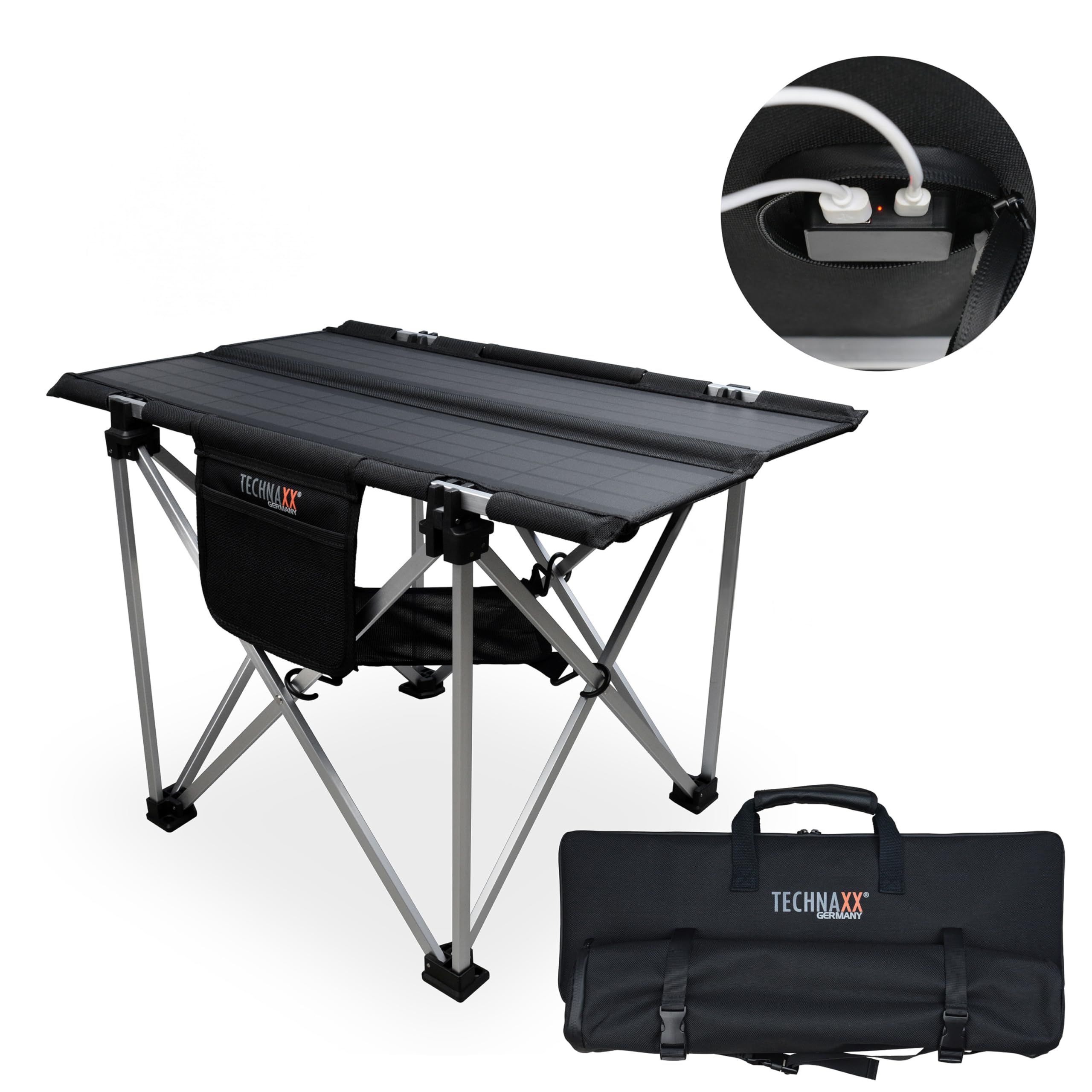 solar campingtisch Technaxx 20W Faltbares Solarpanel mit USB-A und USB-C Solarladegerät Monokristallin Hoher Wirkungsgrad 19% Tragbarer Outdoor Tisch für Camping Reisen Wandern Garten TX-251 Küche, Haushalt & Wohnen Wattage : 50 Against the wind: My Choose Option:Platform Composite/Plastic 1/2