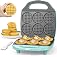 Baker's Friend Multi Mini Waffle Maker Machine, 6 x 3'' Small Waffle Iron, Perfect for Families and Individuals Use, Excellen
