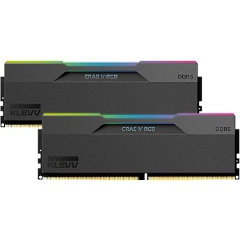 KLEVV CRAS V DDR5 RGB 32GB 2X 16GB 6000MHz CL30 Gaming Memory RAM Kit XMP 3.0 High Performance Overclocking 30-36-36-76