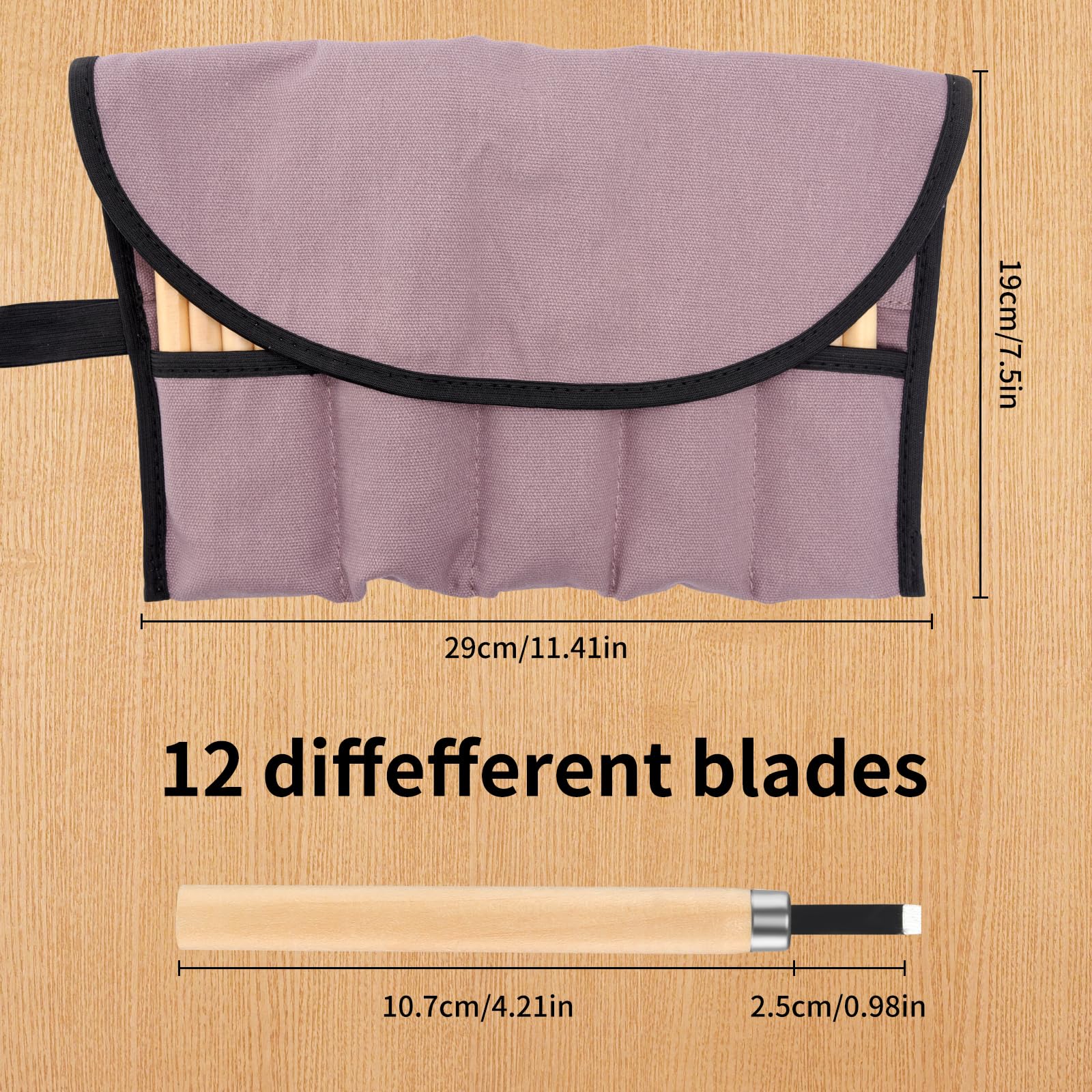 Galerie SV 24 Piezas Kit Tallar Madera Juego de Herramientas Para Tallar Madera Use Guantes Resistentes A Cortes Herramientas De Tallado Para Principiantes Y Talladores Profesionales