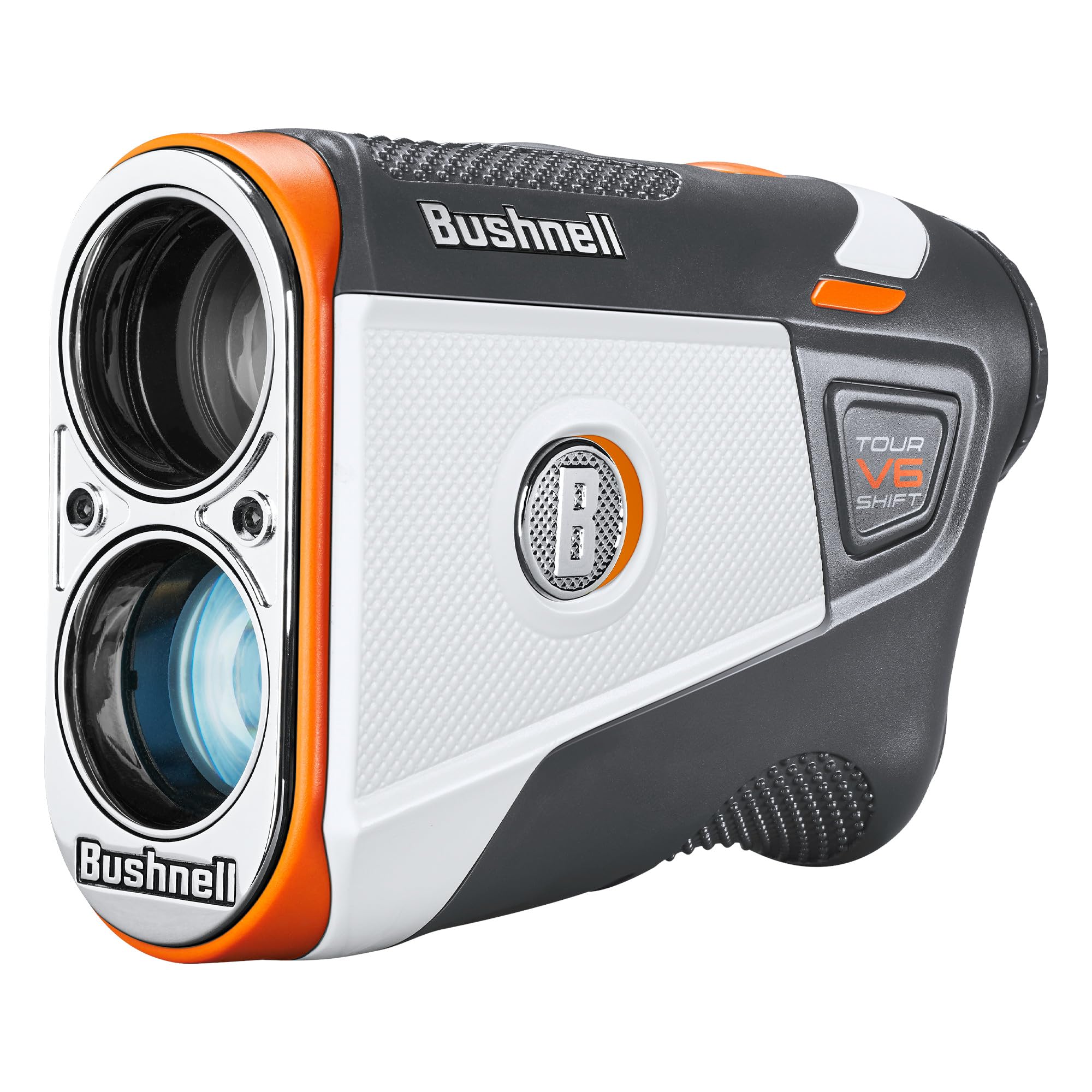 BushnellGolf Tour V6 Shift Laser Rangefinder with Slope Compensation, 1300-Yard Range, Flag Lock Vibration, Magnetic Cart Mount, 6X Magnification, Waterproof – Tournament Legal