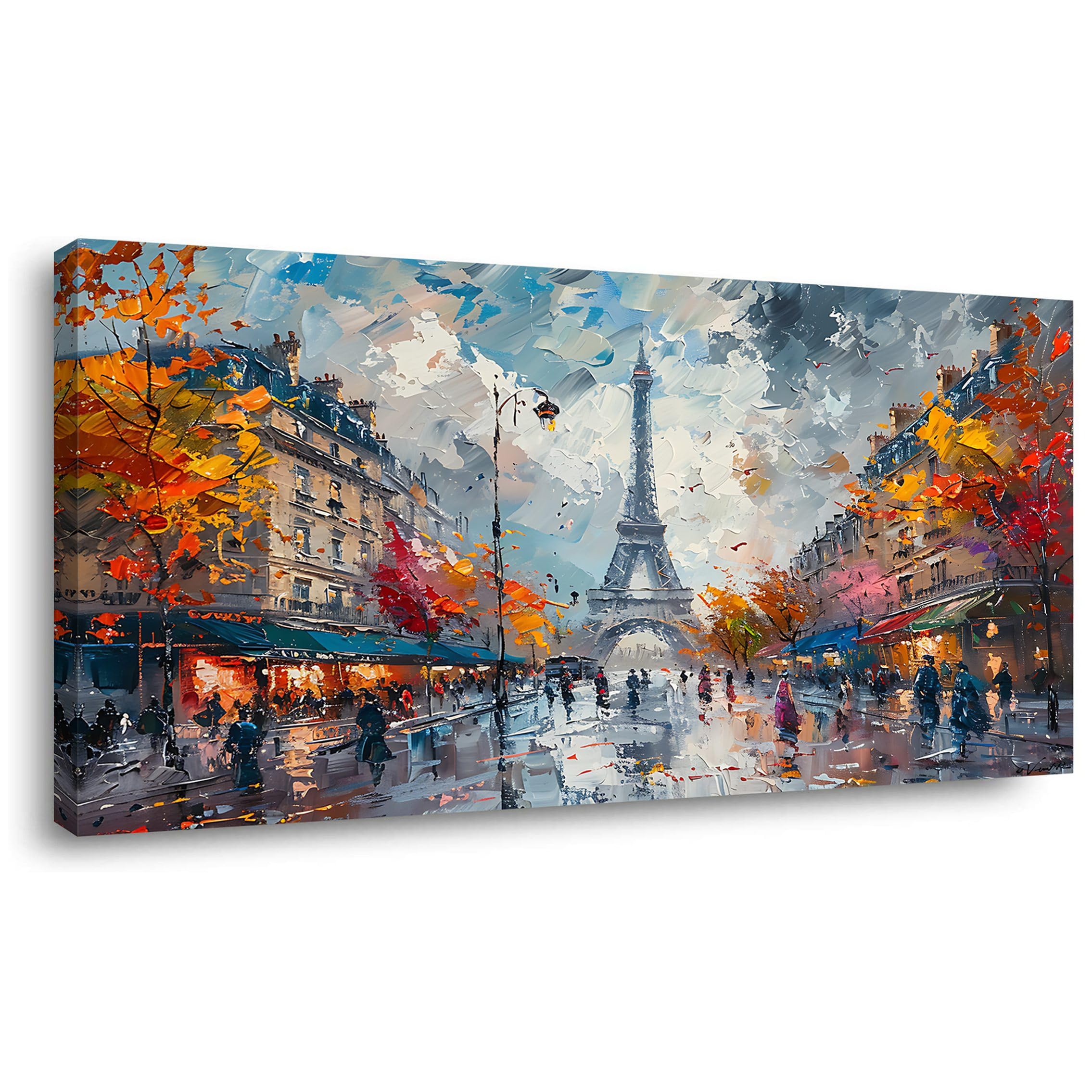 Piy Painting Eiffel Tower in Paris French Landscape Street View