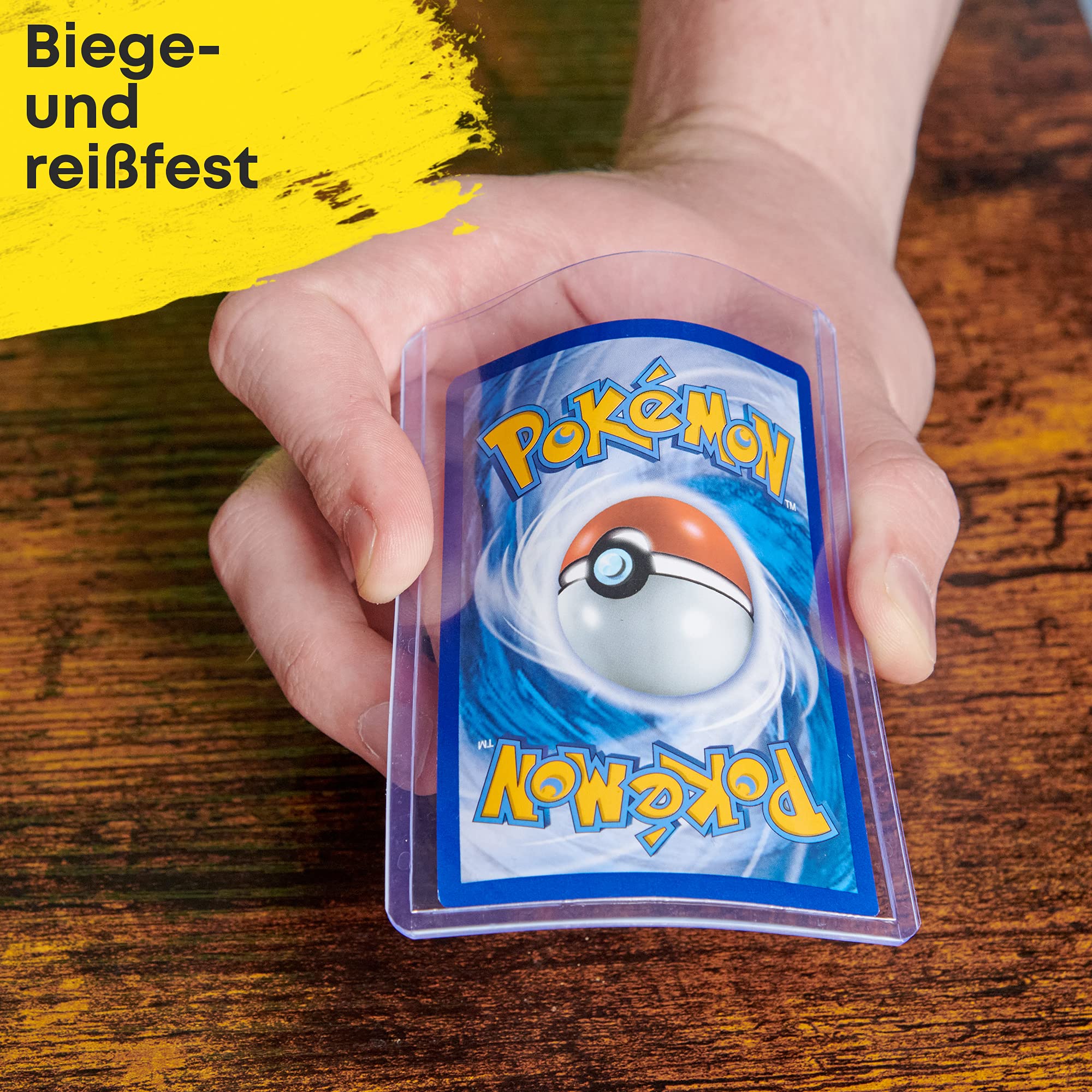Toploader Für Sammelkarten - 25 Stück, Transparent, 76x102mm, Für MTG, Pokemon & Mehr