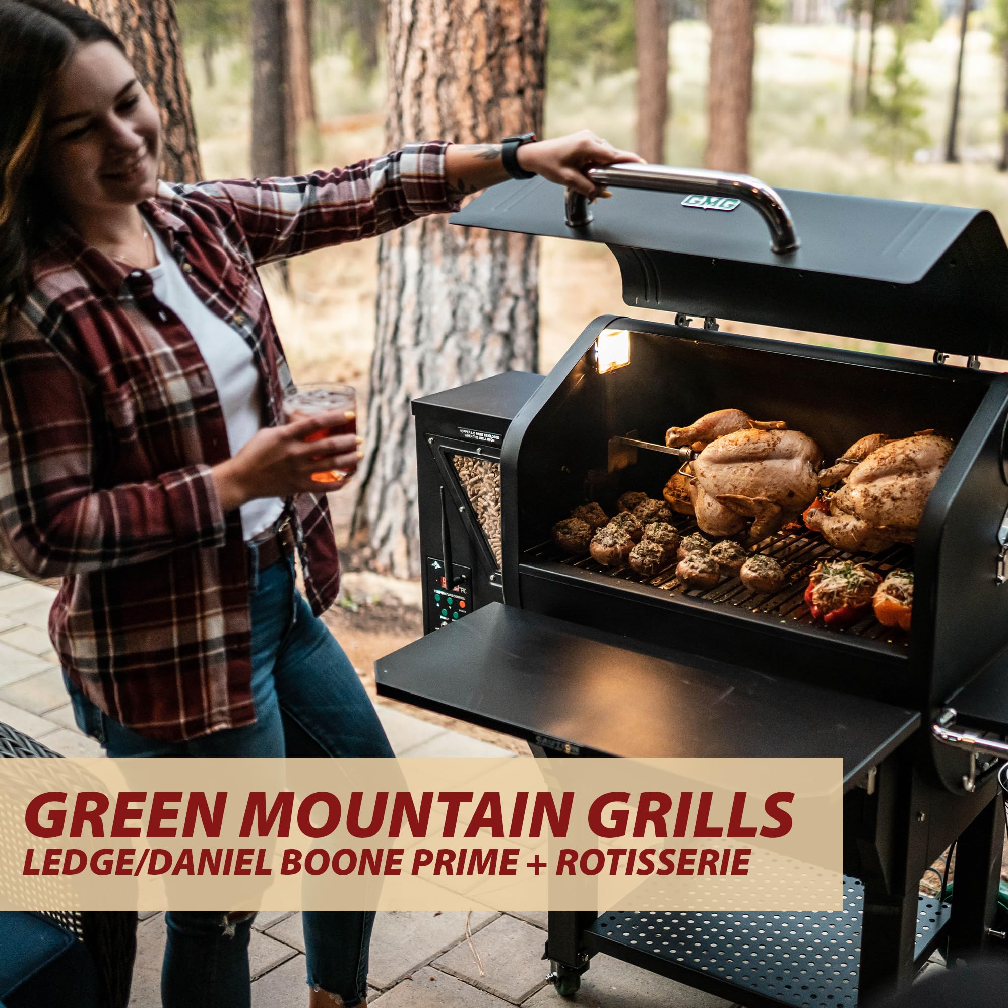 Amazon.com : Green Mountain Grills, GMG-6038, Rotisserie Kit for