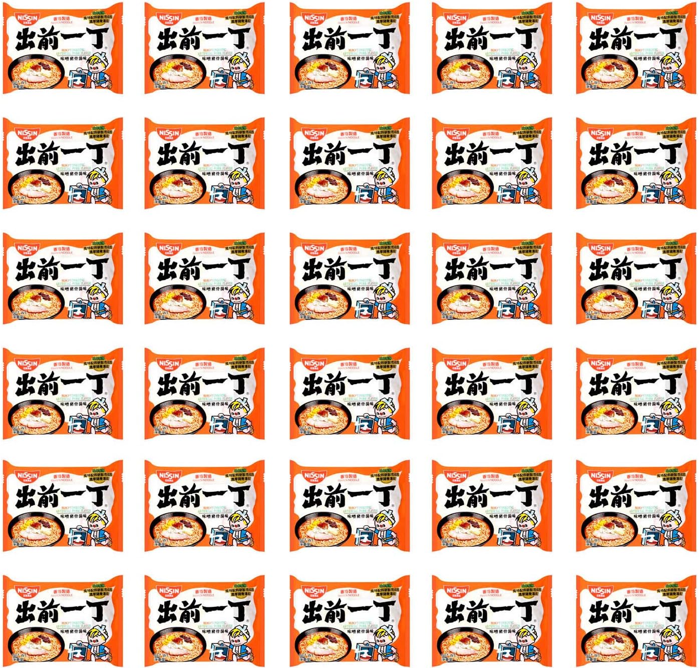 Demae Ramen Instant Noodle 3.5oz (Miso Tonkotsu Pork, 30 Packs)