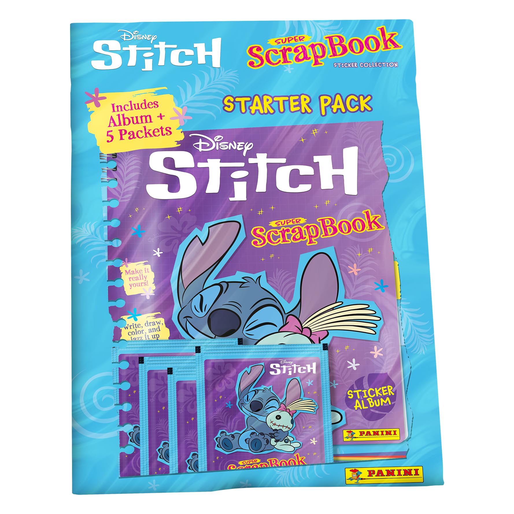 Panini Mixed Stitch Super Scrapbook Sticker Collection - Starter Pack
