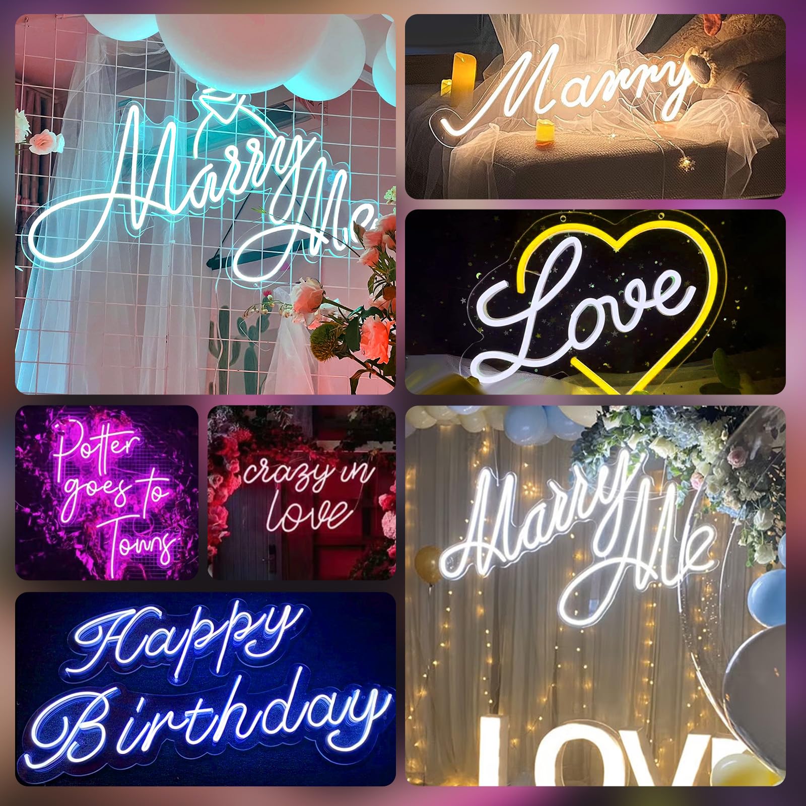 Neonschild Herz Liebe - LED Neon - Wanddeko Geeignet für Schlafzimmer, Hochzeiten, Valentinstag Partys, Neonschilder zum Bekennen Romantischer Atmosphäre
