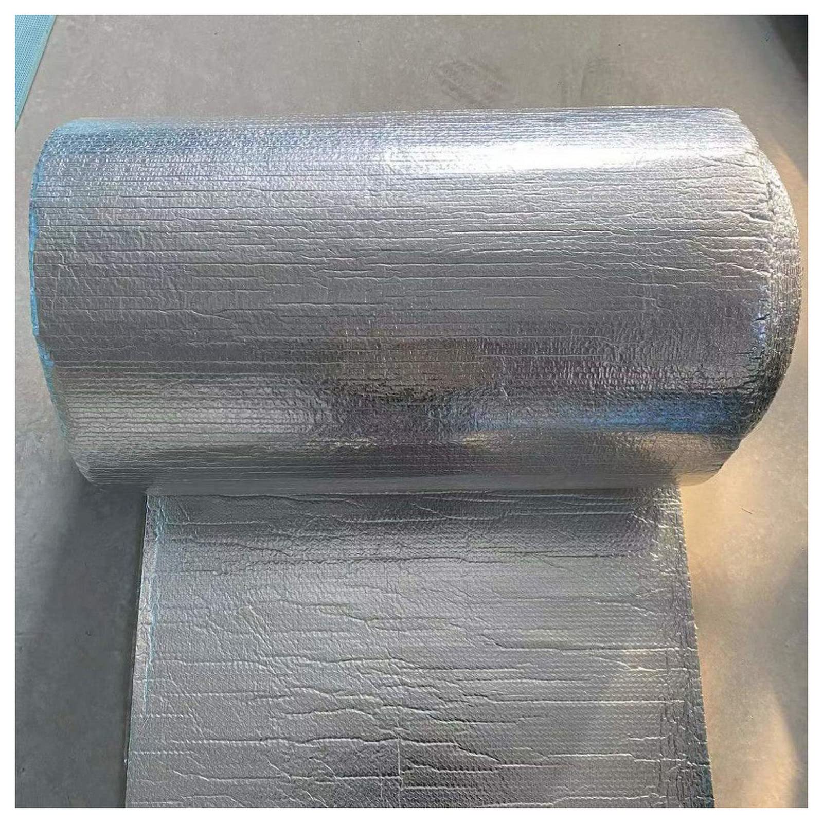 Film Isolant Isolant en Aluminium Rouleau d'isolation Thermique en Feuille d'aluminium à Bulles, Film Isolant Auto-adhésif réfléchissant pour radiateur, Mur de Grenier, Bateau, Caravane, Maison, abri