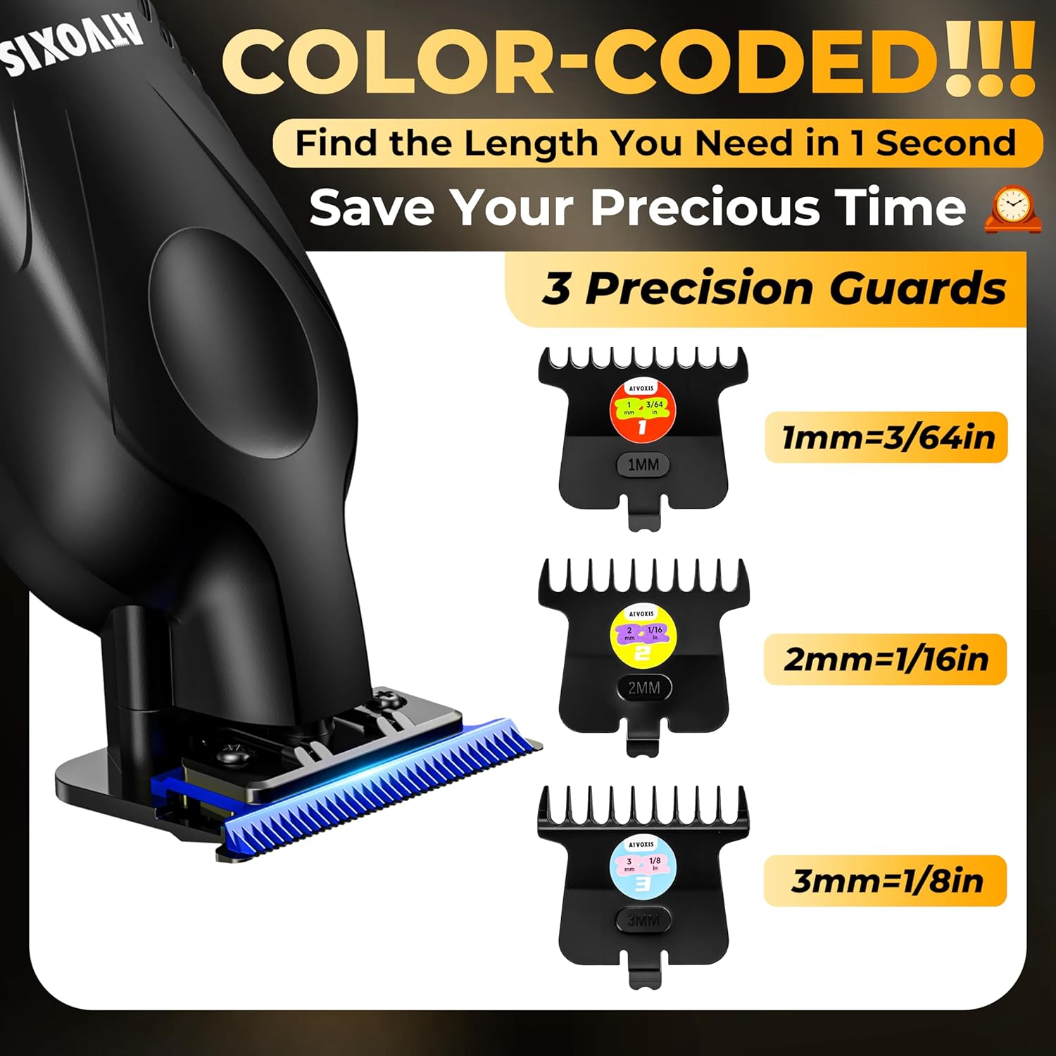 Zero Gap 9,000 RPM Brushless Professional T Blade Trimmer for Men: Cordless Hair/Beard Clipper Edger Liner Outliner with LED Display 300min Runtime Fast Charging Stand Travel Pouch - Image 5