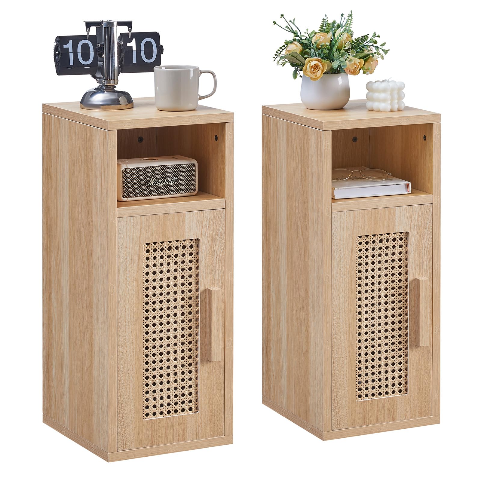 Tables de Chevet en Rotin (Lot de 2)