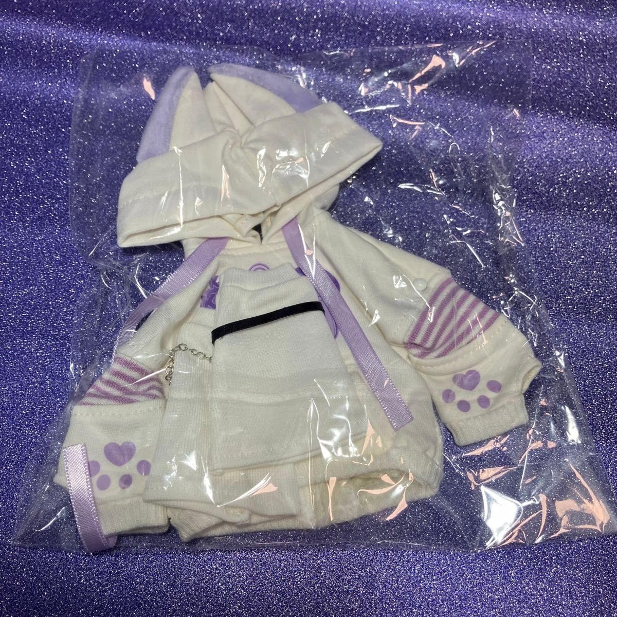 Amazon.co.jp: 1 4 ドール服 猫耳パーカー 白 MDD アウトフィット 海外 