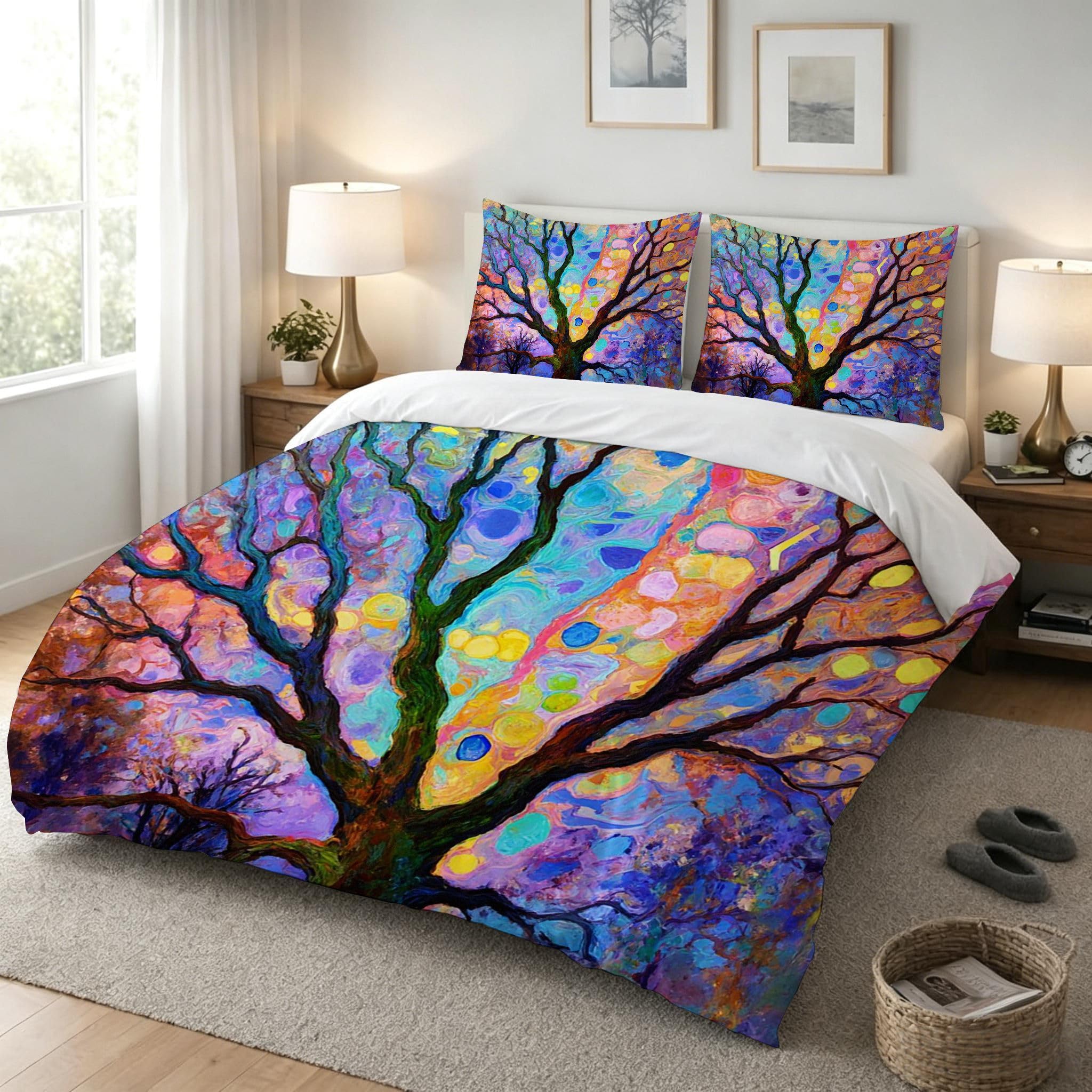 Funda Nórdica 240x260 cm Árbol Colorido para 180 camas-G29