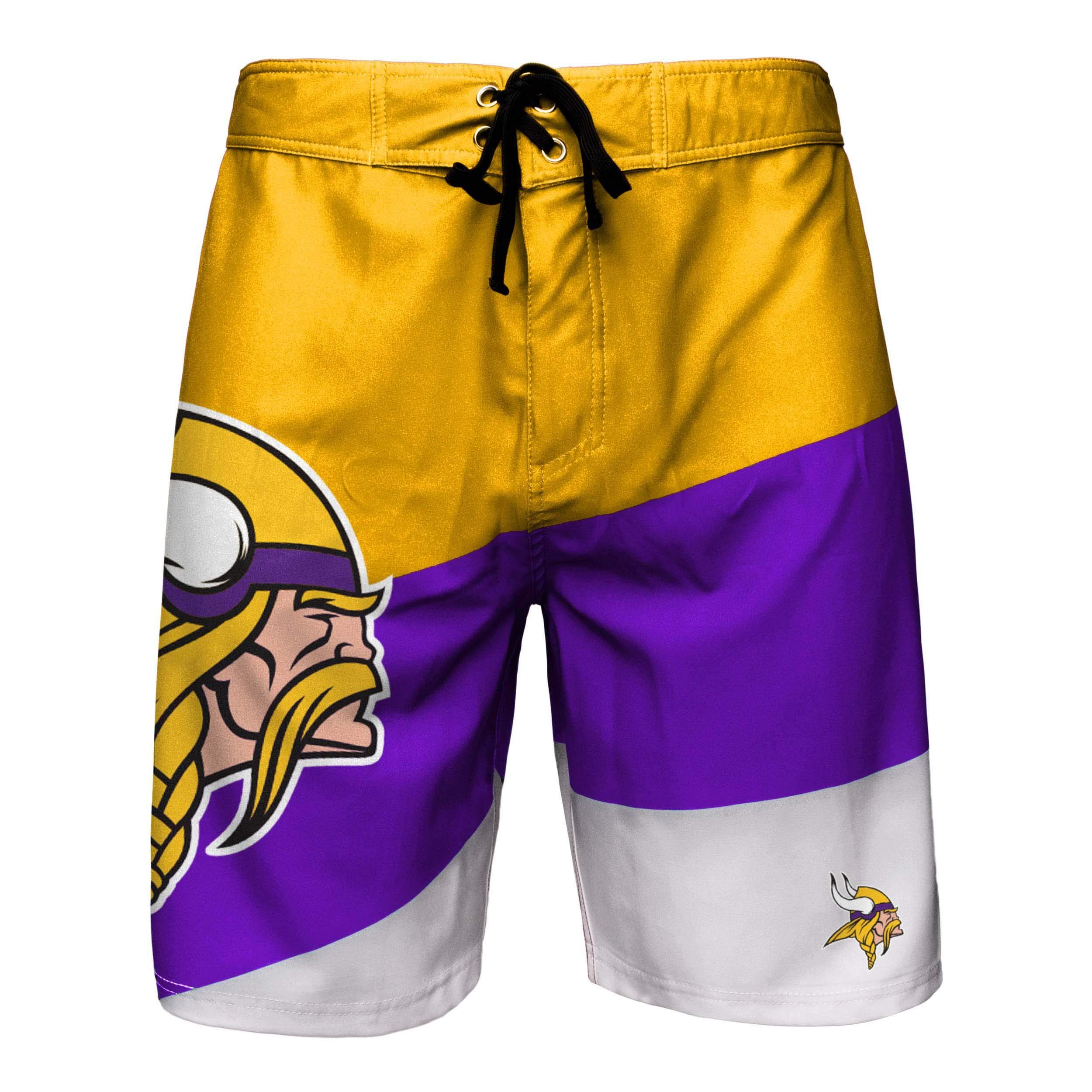 FOCO Mens NFL Team Logo Color Dive Swim Boardshorts