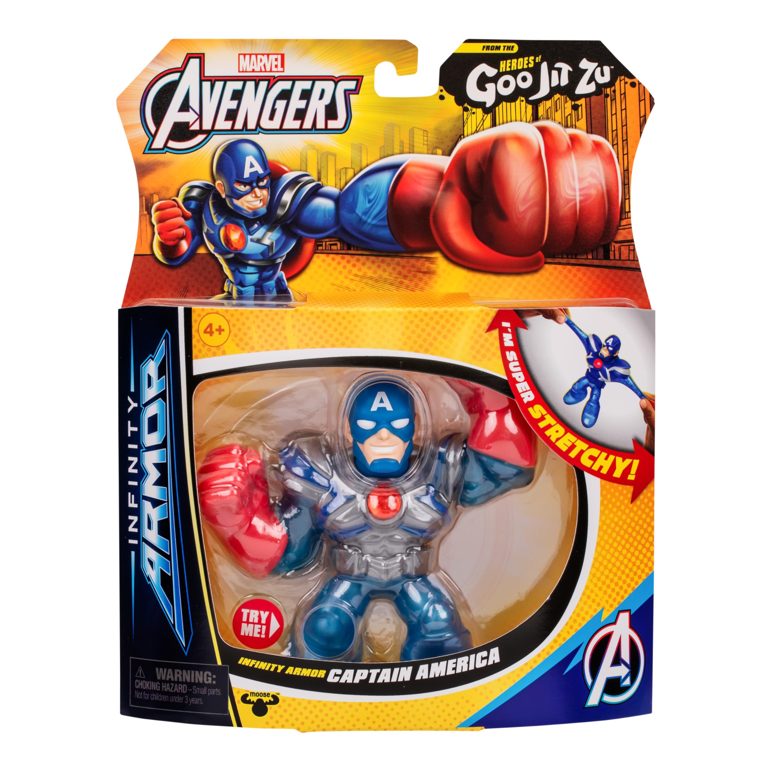 Heroes of Goo Jit Zu Marvel Infinity Armor Captain America