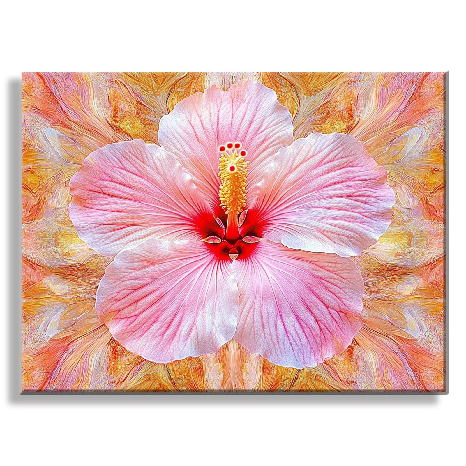 Dipingere con i Numeri Adulti fiore rosa, Quadri da Dipingere Numerati Fai Da Te per Principianti e Adultis, Olio La Pittura di Numeri Kit, Hobby Creativi Adulti, Decorazioni Casa 90x120cm Q3S-112