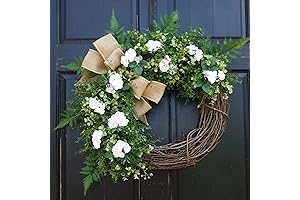 Natural, Elegant January Wreaths for Front Door