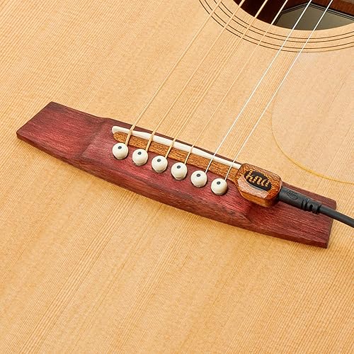 Miniatura 4 de KNA SG-1 Pastilla piezoeléctrica montada en puente para guitarra acústica, cuerda de acero, tono natural, país, folk, rock, ligero, desmontable,