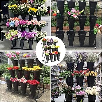 Amazon.co.jp: フラワーディスプレイスタンド、3層高耐久移動