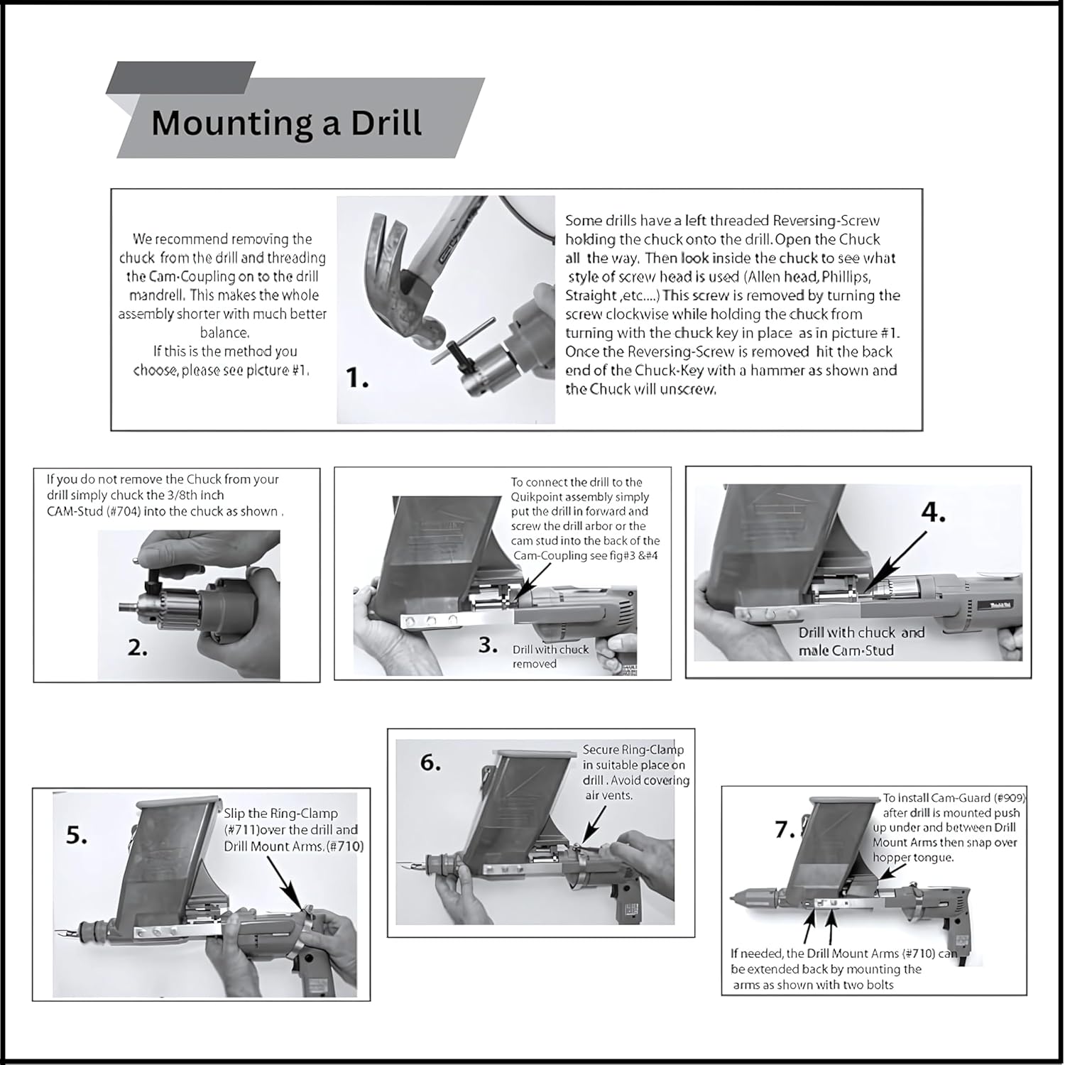 Quikpoint Mortar Grout Gun, Drill Mounted Electric Tool Kit for Brick, Tuckpointing, Stone, Glass Block, Crack Repair & Grouting – Quickpoint Mortar Gun 3000 with Heavy Duty Tool Bag, Yellow
