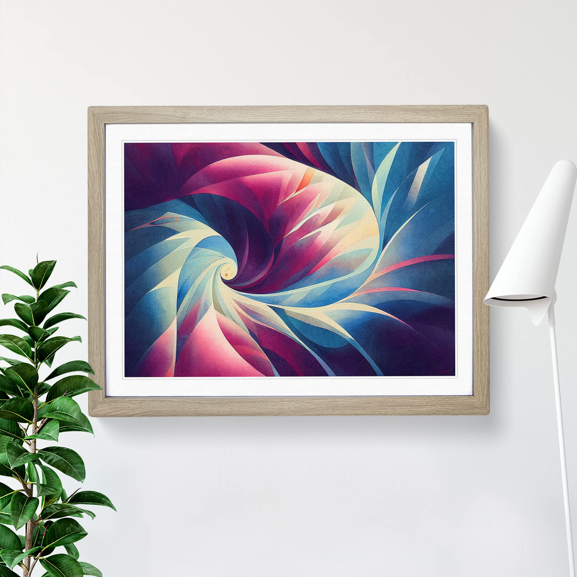 Supreme Abstract Fractals Framed Print, Oak, A3 (46 x 34 cm) - Image 3