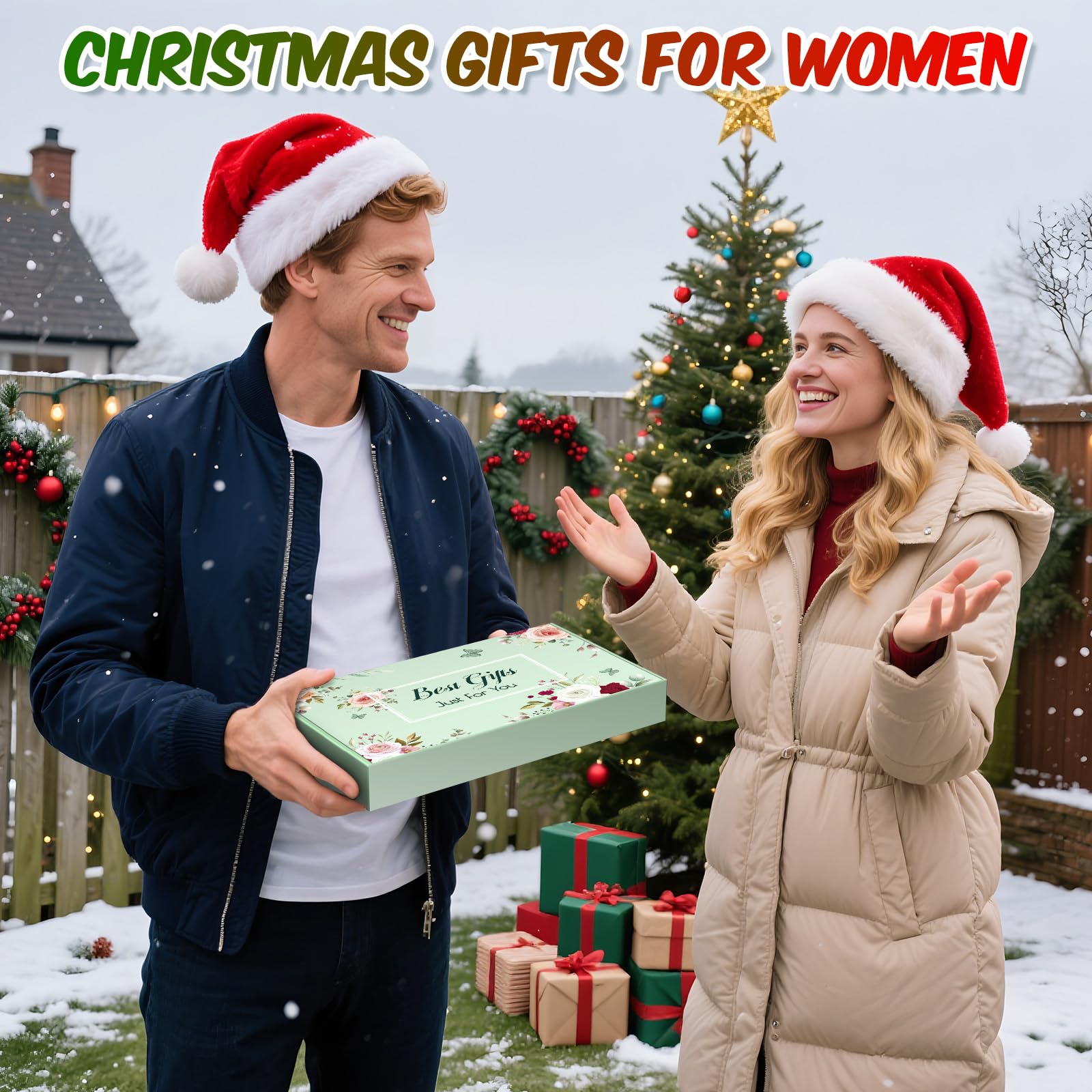 Christmas Stocking Stuffers White Elephant Gifts for Women Adults, Futricy Birthday Gardening Gifts for Women Mom Grandma Gardener Wife, Garden Tools with Hand Fork Trowel Gloves Apron