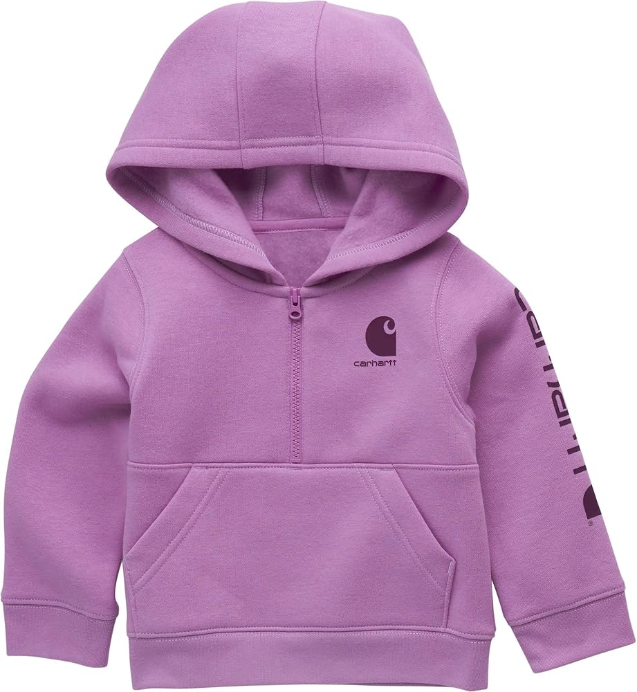 Amazon.com: Carhartt Baby & Toddler Girls' Half-Zip Hooded