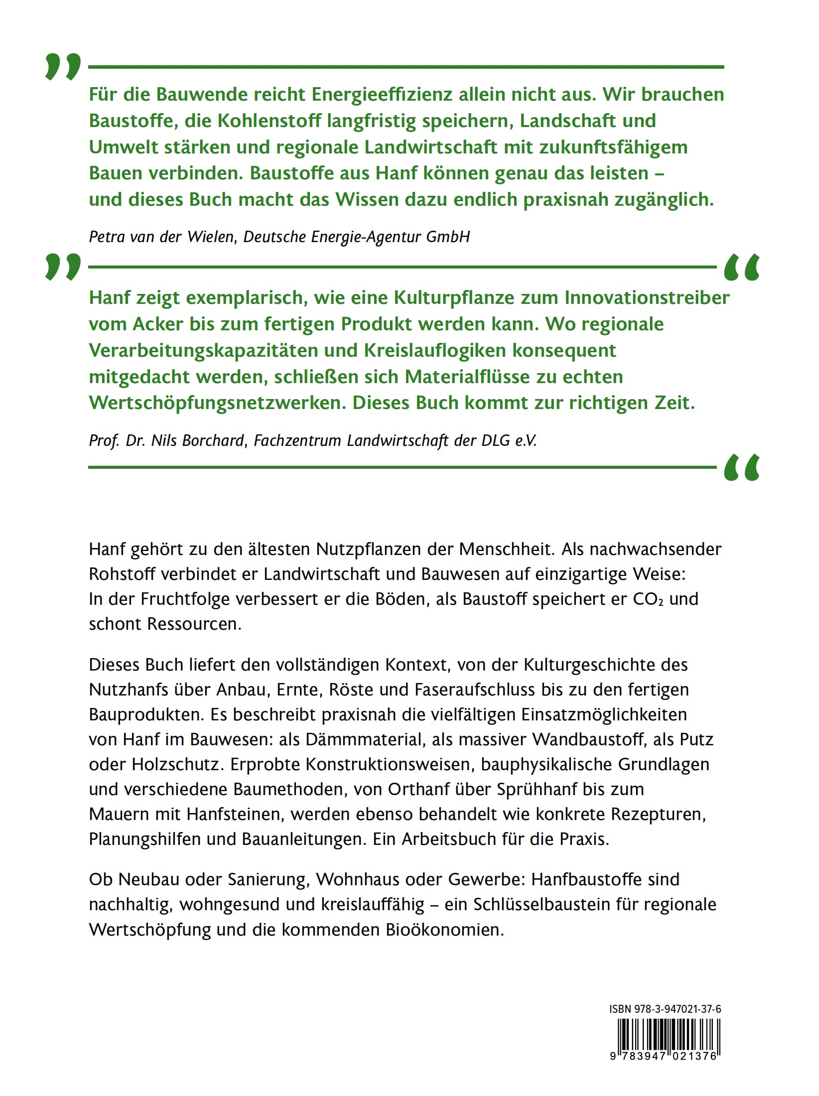 Bauen mit Hanf: Hintergründe, Planung, Umsetzung, Beispiele: Hintergru¿nde, Planung, Umsetzung, Beispiele