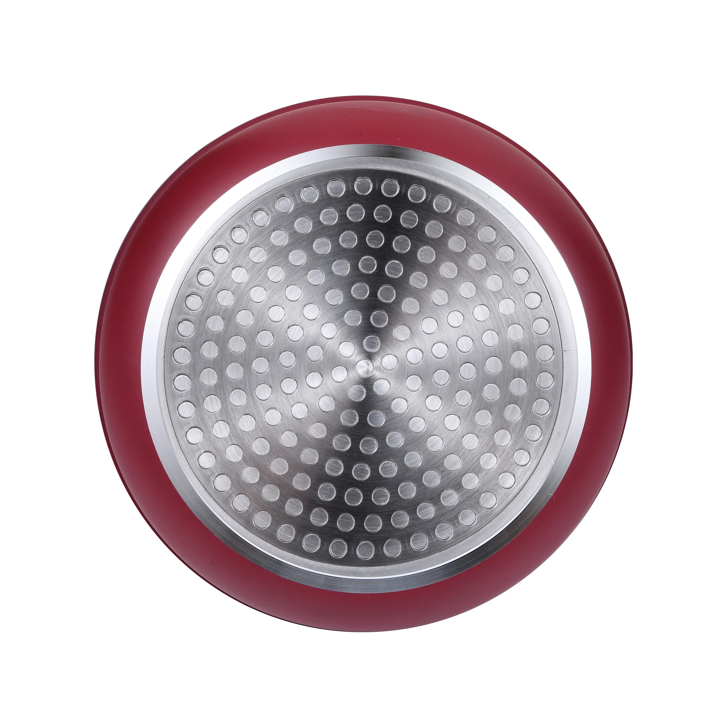 Bergner Red Edition | Juego de 3 Cazos de Cocina de 16, 18 y 20 cm + Mango Extraíble | Aluminio Prensado y Antiadherente | Todo Tipo de Cocinas y Horno