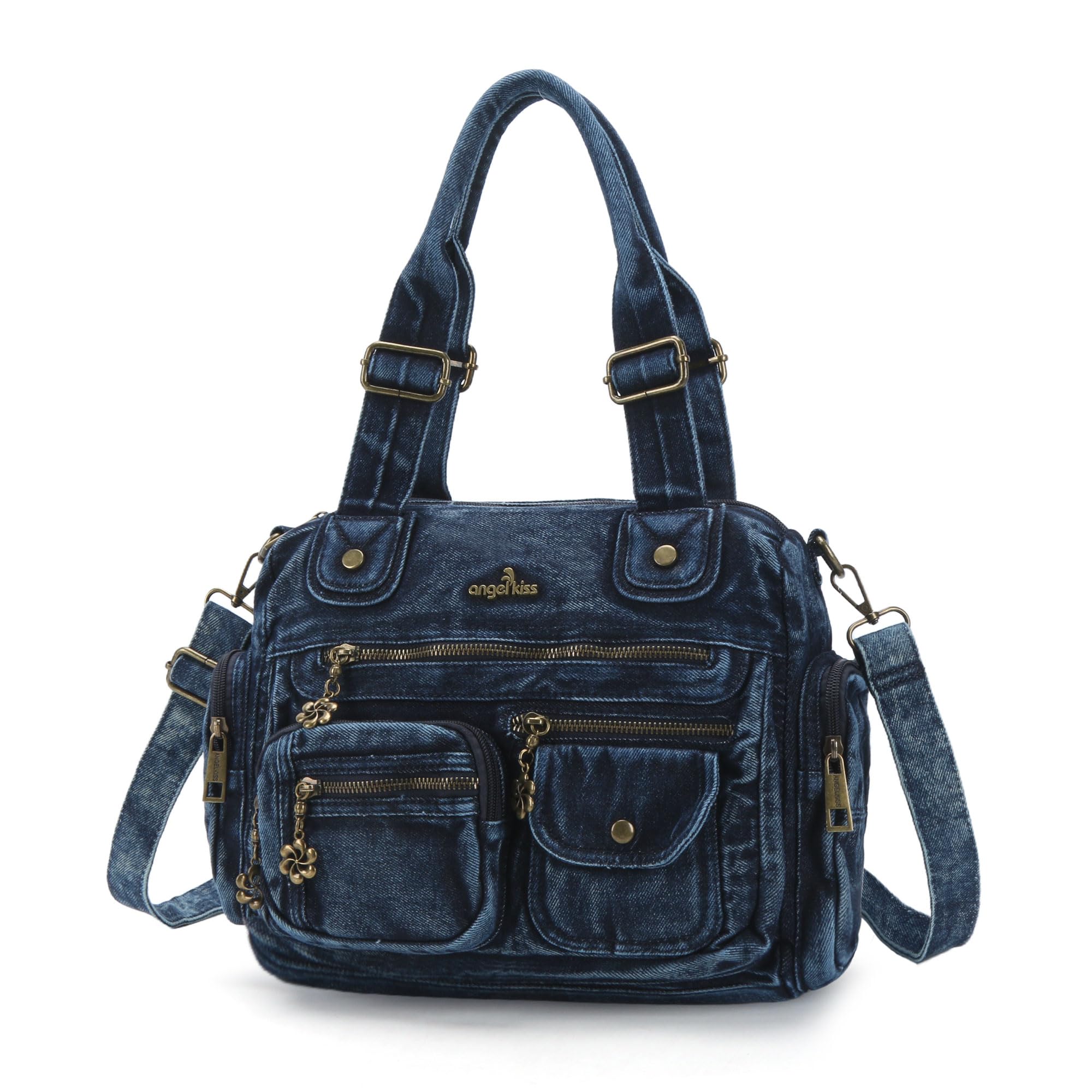 Angel Kiss Grande borsa da donna multi tasca Hobo borsa da donna tote borsa a tracolla in pelle morbida