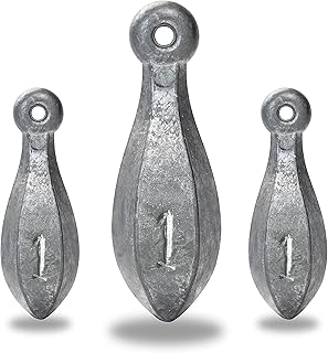 BLUEWING Fishing Sinkers Weights Saltwater Streamlined Fishing Sinker Weight Bullet Lead Sinkers Fishing 16oz