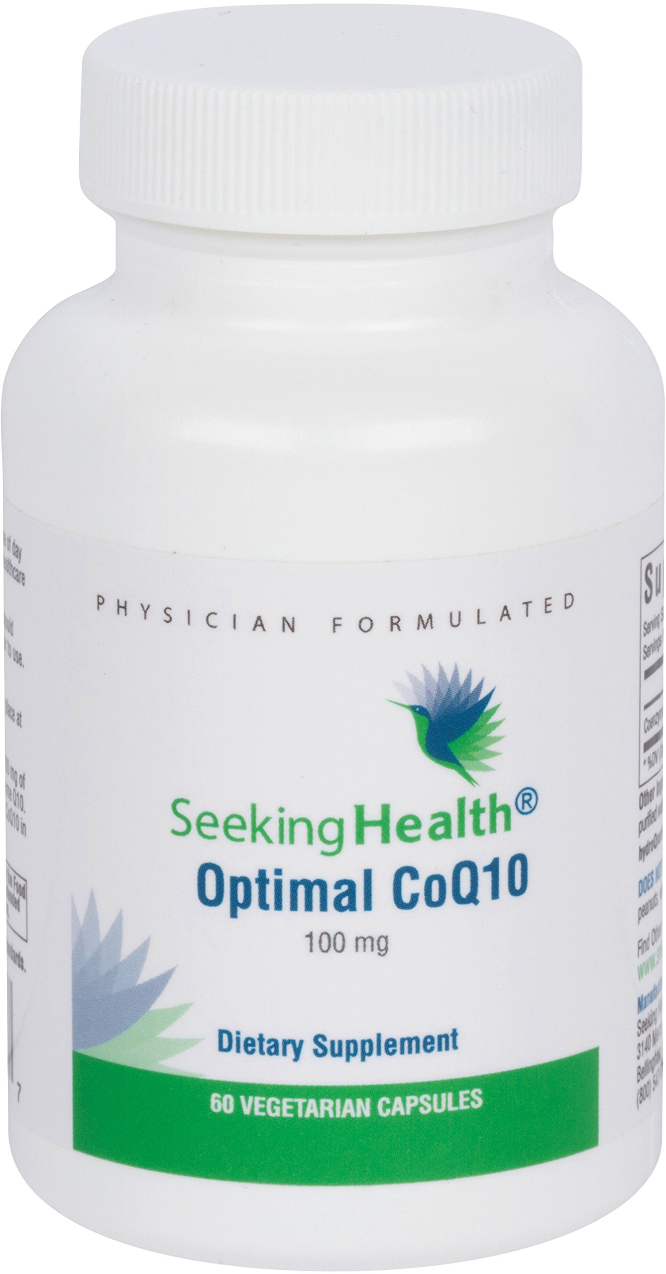 Optimal CoQ10 100mg HydroQsorb - 60 Vegetarian Capsules Seeking Health
