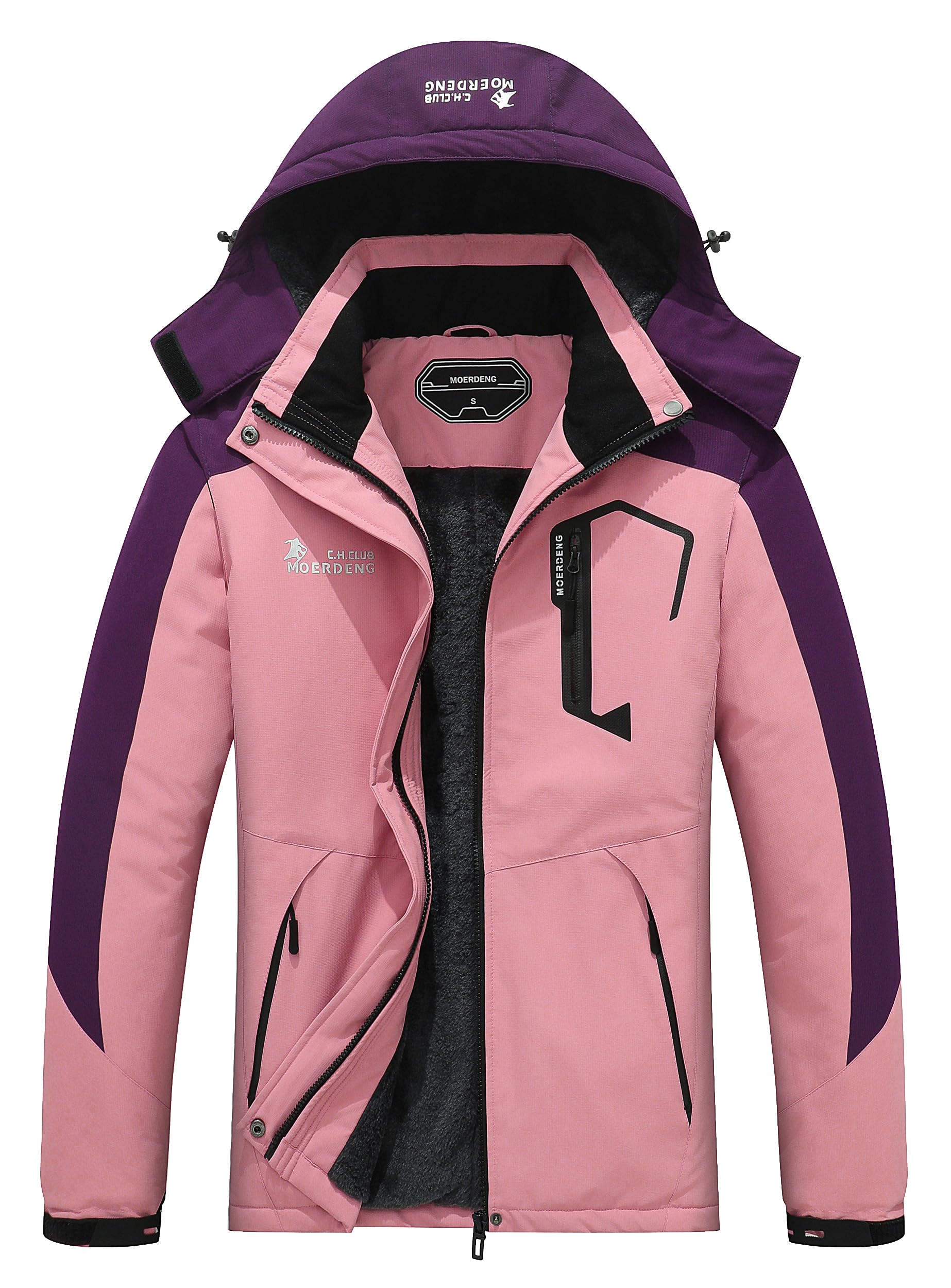 MOERDENG Women's Ski Jacket Warm Winter Coat Snowboarding Jacket