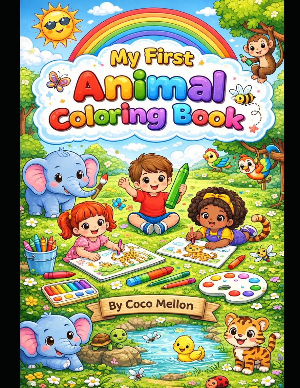 Alphabet Coloring Book for Kids Ages 3–5: Learn ABC Letters with Fun Coloring Pages | Easy Alphabet Animals and Objects for Toddlers, Preschoolers, and Kindergarten Kids