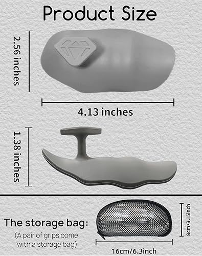 Miniatura 5 de Guantes de entrenamiento de goma de agarre fuerte para gimnasio, agarres antideslizantes para levantamiento de pesas, agarres ligeros para