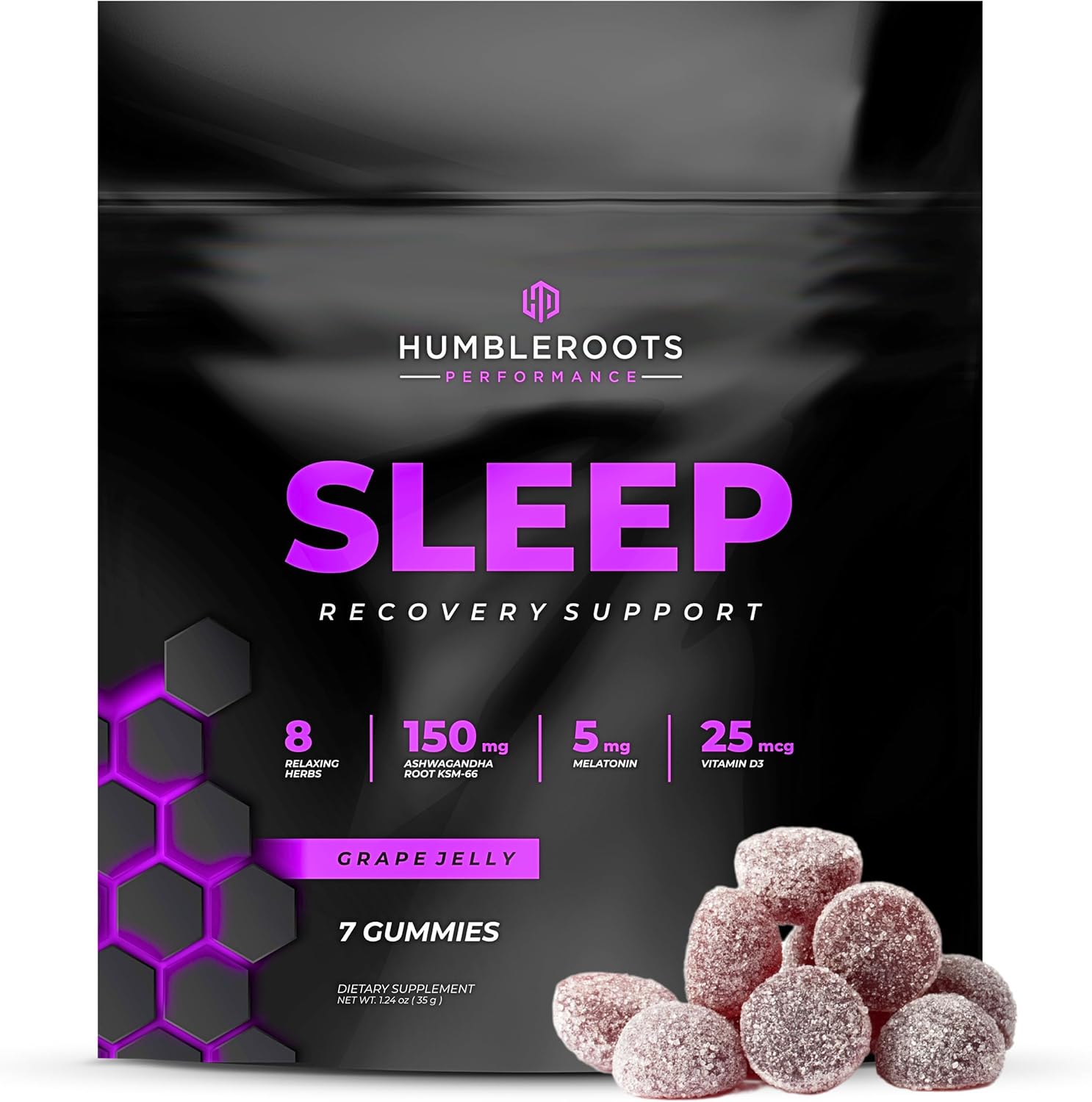 Delicious Sleep Gummies with Melatonin 5mg, Organic