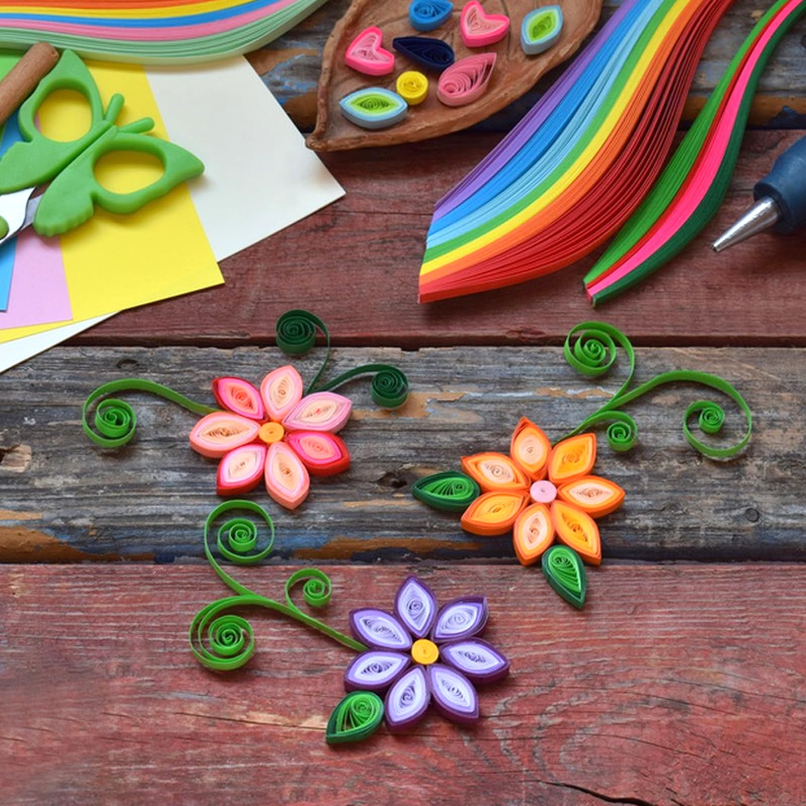 160 Quilling Papierstreifen Set – 26 Farben, 5 Mm Breit, Für Bastelprojekte, Karten Und Deko