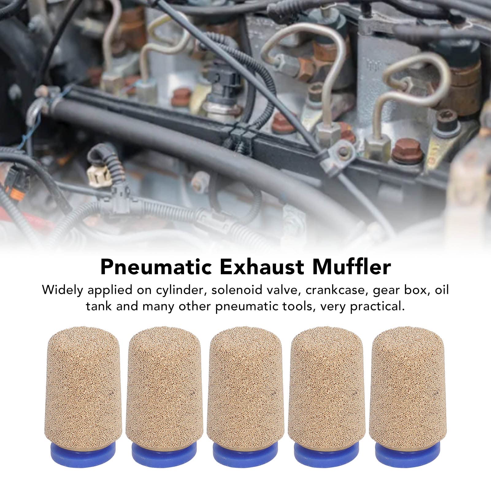 Filtro Silenziatore Pneumatico In Ottone - G1/8, Set Da 25 Pezzi Per Scarico Aria - Foto 8