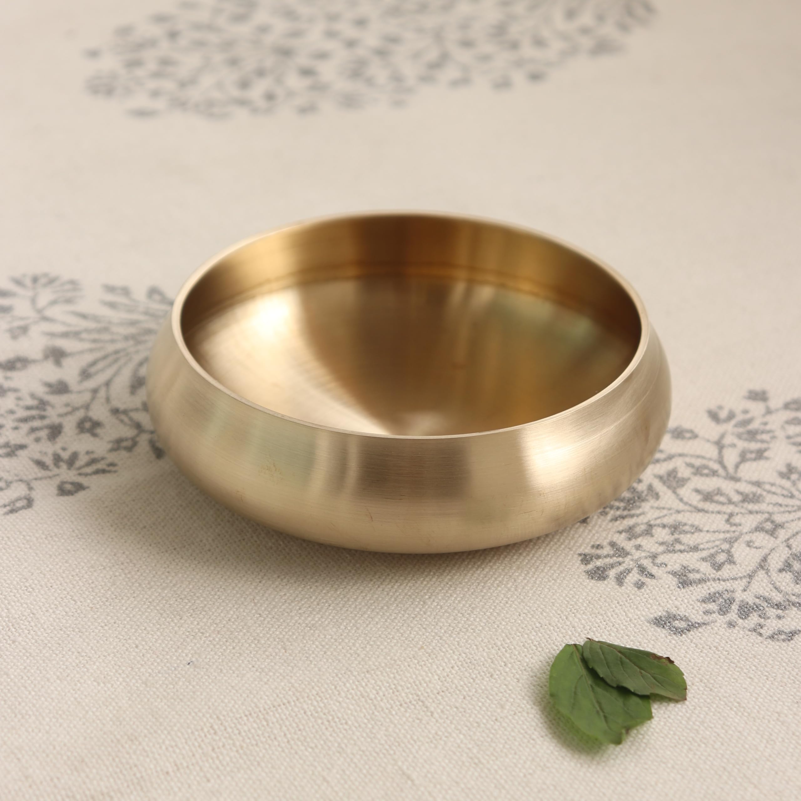 Zishta Kansa Bronze Bowl | Traditional Bela Ideal for Serving Sweets, Dal, Sabji | Pure Tested for Quality, Diameter 11cm, Capacity 200ml, Weight 0.2kg.
