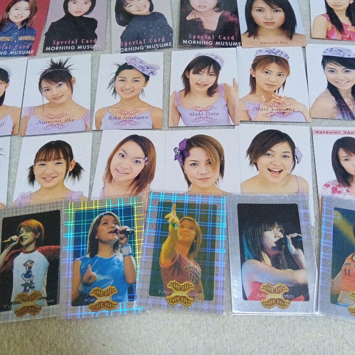 モーニング娘。直筆サイン。後藤真希、辻希美、矢口真里、安倍なつみ、加護 モーニング娘。直筆サイン。後藤真希、辻希美、矢口真里、安倍なつみ