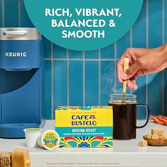 Cafe Bustelo Medium Roast, Single Serve Coffee Pods, 10 Count (Pack of 1)