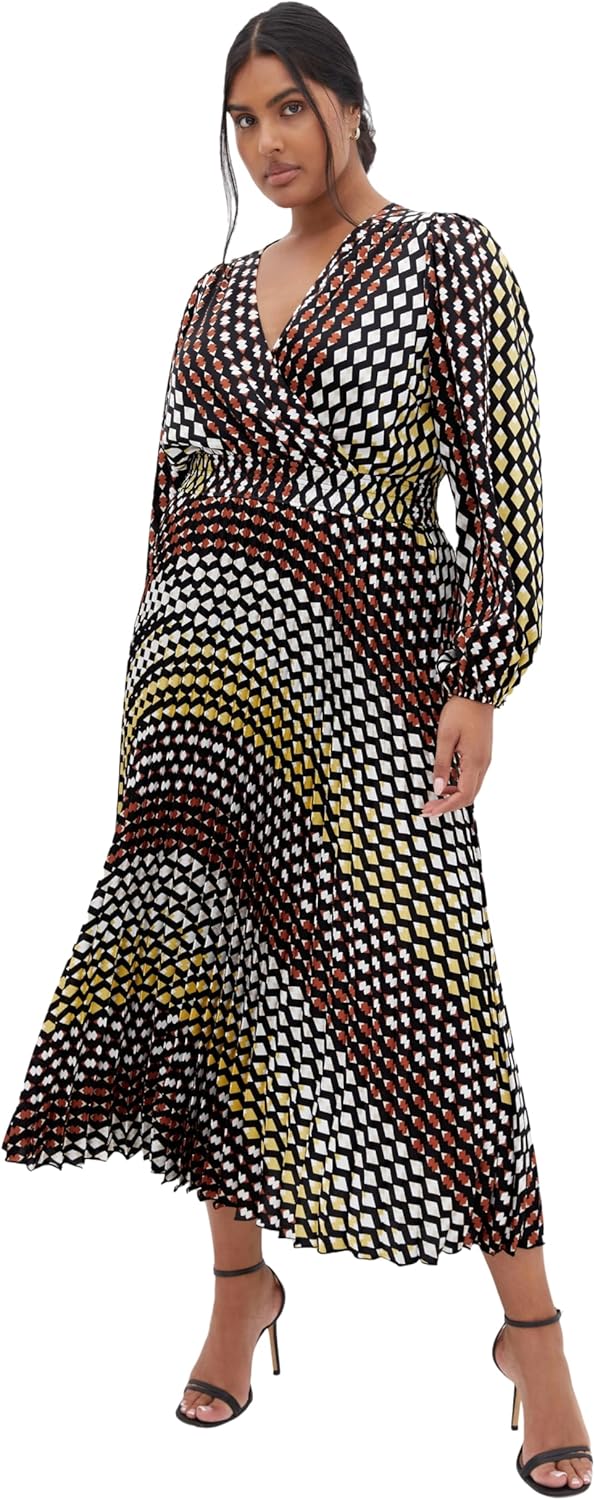City Chic Womens Dress - Jen Print